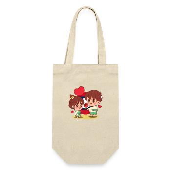 Laos Laote fille garçon drapeau je cadeau - Sac à bouteille - nature - Devant