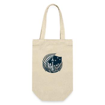 New Zealand Aotearoa Kiwi 13 - Gift Bag for Bottles - nature - Front