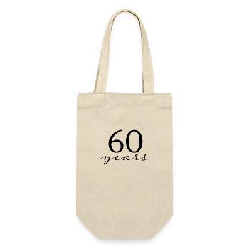 60 ans - Sac à bouteille - nature - Devant