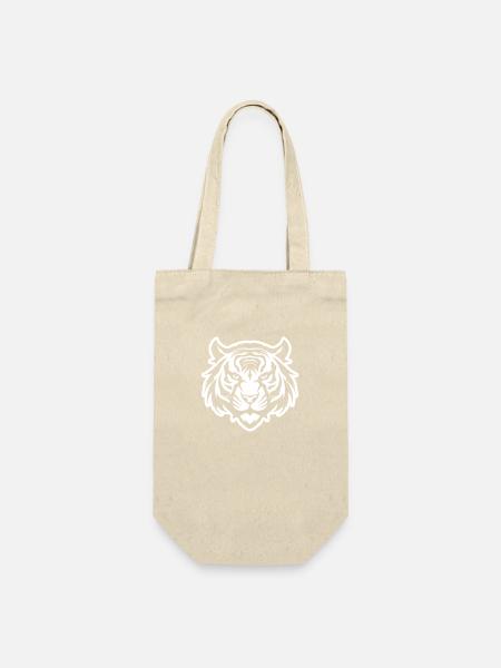Tiger Kopf - Geschenkbeutel für Flaschen - Natur