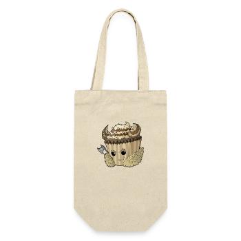 Viking Cupcake - Geschenkbeutel für Flaschen - Natur - Vorne