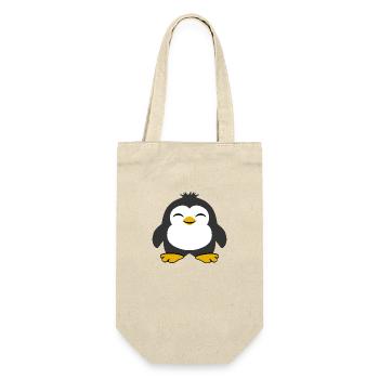 Pingouin mignon petit enfant poussin heureux bite bébé - Sac à bouteille - nature - Devant