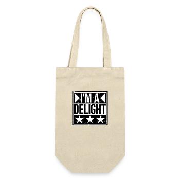 Funny I'm A Delight Sarcastic Delightful Humor Fun - Gift Bag for Bottles - nature - Front