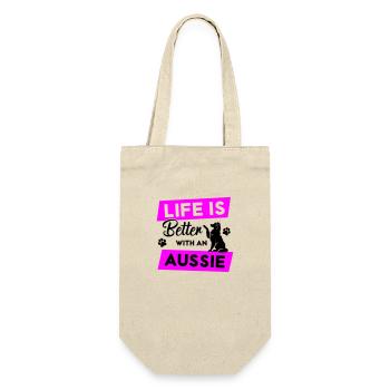 Life is Better with an Aussie - Vector Design - Gift Bag for Bottles - nature - Front