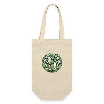 Trauertauben - Geschenkbeutel für Flaschen - Natur - Vorne