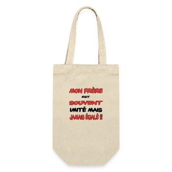 My brother often imitated - Gift Bag for Bottles - nature - Front