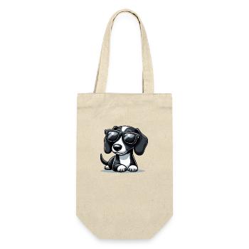 Cute dog with sunglasses - Gift Bag for Bottles - nature - Front