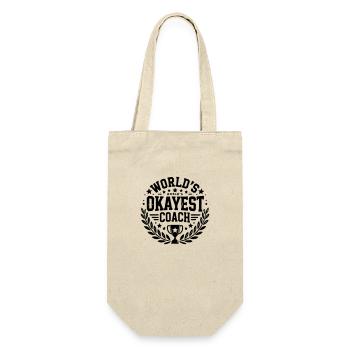World's Okayest Coach - Gift Bag for Bottles - nature - Front