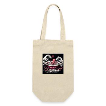 Octopus and Noodles - Asian Gourmet Food - Gift Bag for Bottles - nature - Front