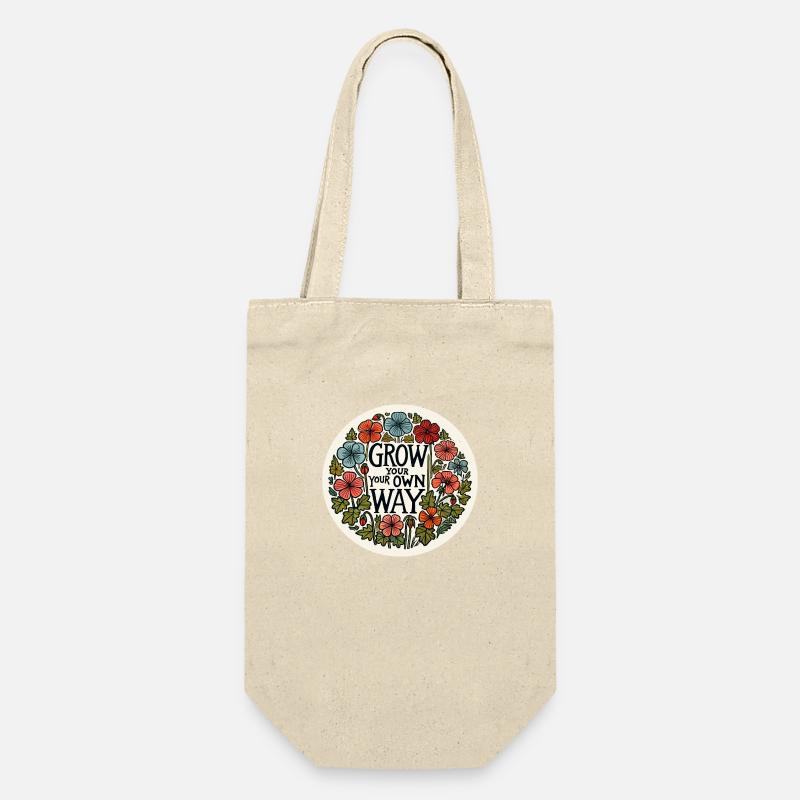 Grow your own way - Gift Bag for Bottles - nature