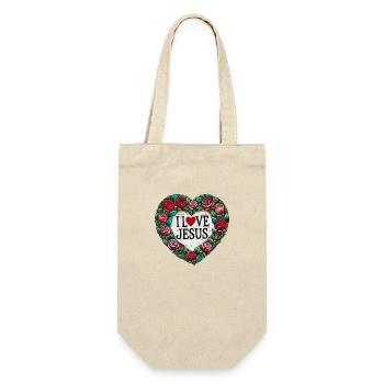 I Love Jesus Christ - Gift Bag for Bottles - nature - Front