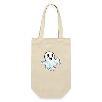 Ghost Halloween - Geschenkbeutel für Flaschen - Natur - Vorne