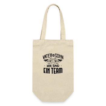 Père et fils, nous sommes une équipe - Sac à bouteille - nature - Devant