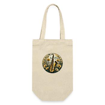 Saxophone - Gift Bag for Bottles - nature - Front