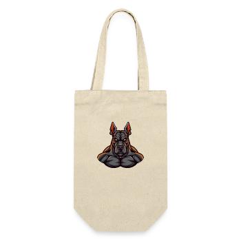 Doberman Dog - Gift Bag for Bottles - nature - Front