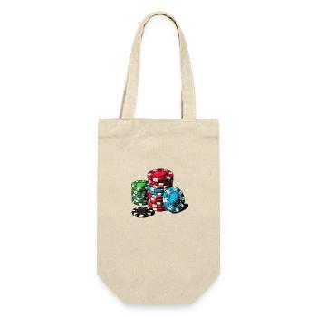 Poker - Gift Bag for Bottles - nature - Front