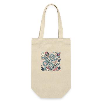 Harmony of the Snake and Nature - Gift Bag for Bottles - nature - Front