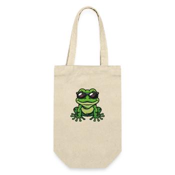 Grenouille Bande Dessinée Cool - Sac à bouteille - nature - Devant