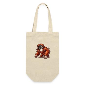 Orangutan 1 - Gift Bag for Bottles - nature - Front