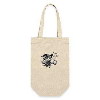 Witch Comic - Gift Bag for Bottles - nature - Front