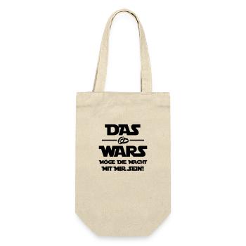das wars möge die macht 001 - Geschenkbeutel für Flaschen - Natur - Vorne