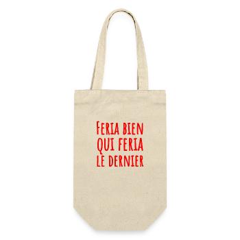 Humor-Messe - Geschenkbeutel für Flaschen - Natur - Vorne