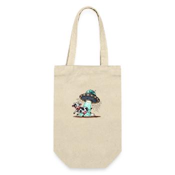 UFO cow - Gift Bag for Bottles - nature - Front