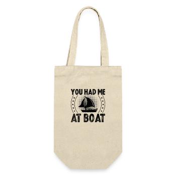 You Had Me At Boat Paddle Boat - Gift Bag for Bottles - nature - Front