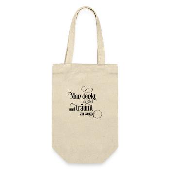 Traum - Geschenkbeutel für Flaschen - Natur - Vorne