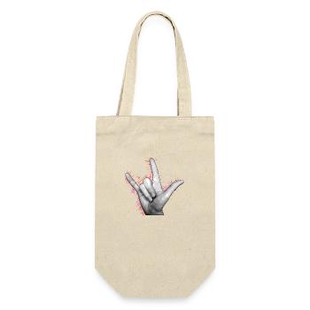 LOVE YOU Red - Gift Bag for Bottles - nature - Front
