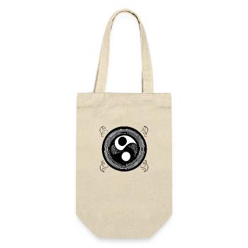 Yin Yang Sign Symbol Peace Happy 1 - Gift Bag for Bottles - nature - Front