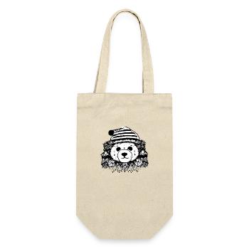 Christmas Polar Bear Winter Bear Snow Animal Animals 5 - Gift Bag for Bottles - nature - Front