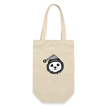 Christmas Polar Bear Winter Bear Snow Animal Animals 4 - Gift Bag for Bottles - nature - Front