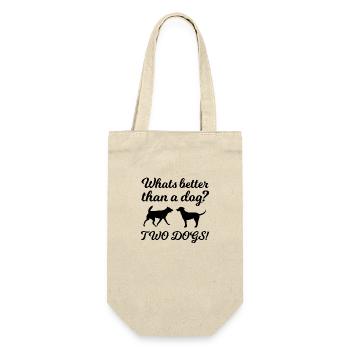 Dog Hund - Gift Bag for Bottles - nature - Front