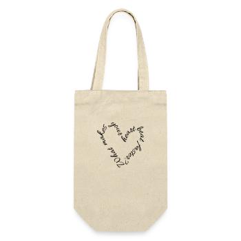 Qu’est-ce qui fait battre votre cœur plus vite? - Sac à bouteille - nature - Devant