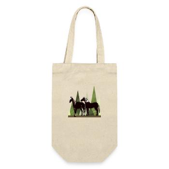 Horses - Gift Bag for Bottles - nature - Front