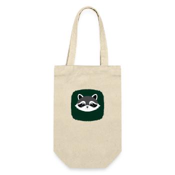 Ratons laveurs Mignon Dessin Animé Raton laveur 38 - Sac à bouteille - nature - Devant