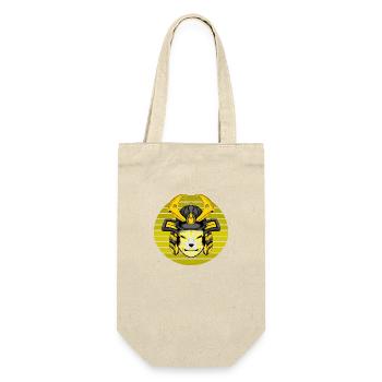 Kitsun Vaporwave Japanese Kami Vaporwave Kitsune - Gift Bag for Bottles - nature - Front