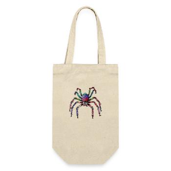 Petite araignée colorée et colorée - Sac à bouteille - nature - Devant