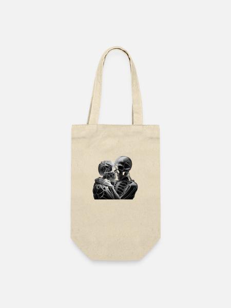 Skull - Gift Bag for Bottles - nature