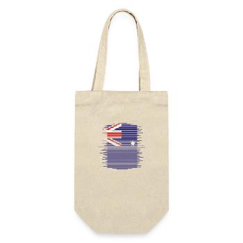 Drapeau australien abaissé sous drapeau australien - Sac à bouteille - nature - Devant