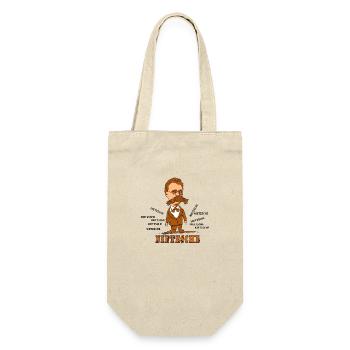 Nietzsche - Gift Bag for Bottles - nature - Front
