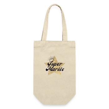 Super Star Bride - Bride Gift - Gift Bag for Bottles - nature - Front