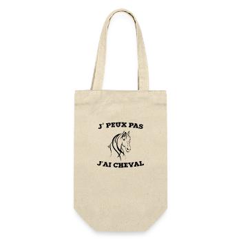 je peux pas j ai cheval - Sac à bouteille - nature - Devant