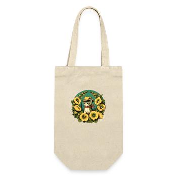Wild West Cowboy Cat - Gift Bag for Bottles - nature - Front