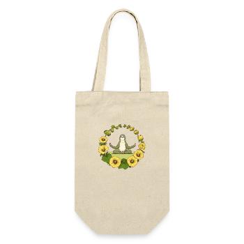 Zen-Trägheit - Geschenkbeutel für Flaschen - Natur - Vorne