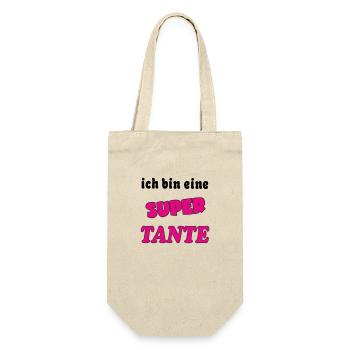 Ich bin eine Super TANTE - Sac à bouteille - nature - Devant