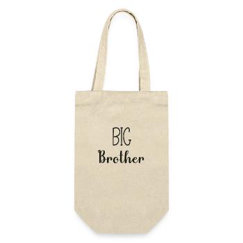 Großer Bruder - Großer Bruder - Geschenkbeutel für Flaschen - Natur - Vorne