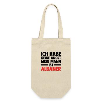 Albaner Albanisch Albanien - Geschenkbeutel für Flaschen - Natur - Vorne