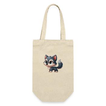 Wolf 3 - Gift Bag for Bottles - nature - Front